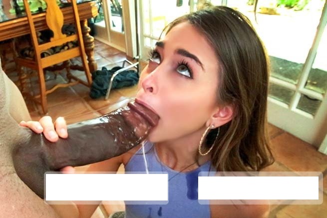 Riley Reid – Petite Brunette Takes The Big Black Cock