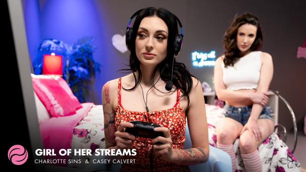 Casey Calvert & Charlotte Sins – Girl Of Her Streams